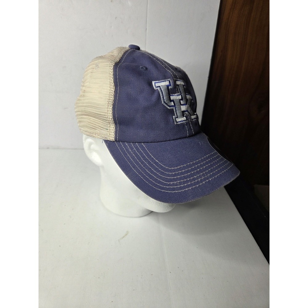 Top of the World Kentucky Wildcats Trucker Hat Navy Blue Cream Mesh Snapback Cap